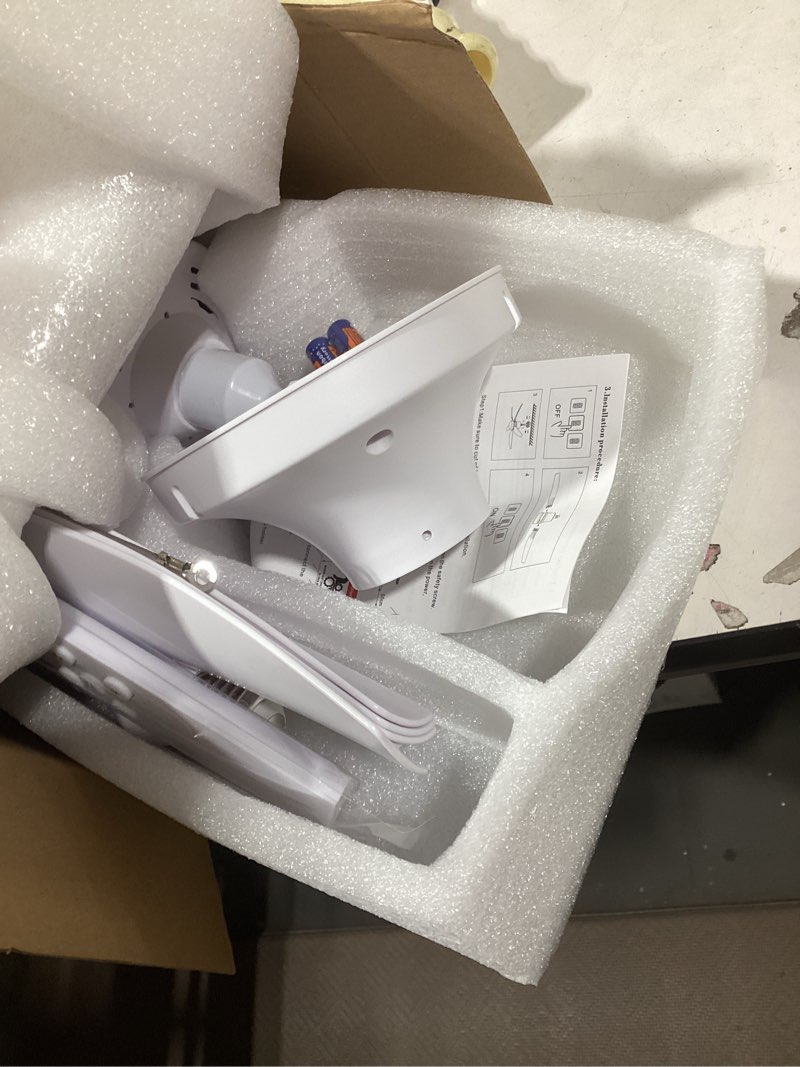 Condition photo showing Good Condition for socket fan light with remote, 28.35? ceiling fan lights with e26 base, 4 speeds, 3000k-6500k dimmable led, 2-in-1 socket light for patios, garage, bedroom, living room, closet, and small rooms(white)