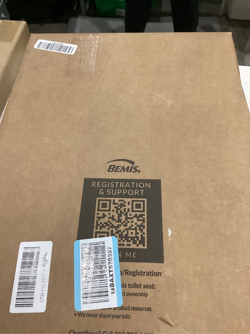 Condition photo showing Good Condition for Mayfair Little2Big? Elongated Plastic Toilet Seat in White with STA-TITE? Seat Fastening System? and Whisper•Close? Hinge