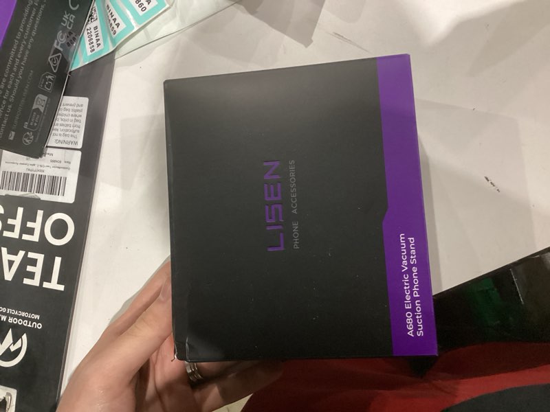 Condition photo showing New/Like New for LISEN Electric Retractable Car Phone Mount, iPhone Vacuum Electric Suction Cup Phone Mount, Suction Cup Magnetic Phone Holder, only for Mirror, for iPhone 17 Pro Max Plus 16 15 ~ X, Samsung Galaxy S25