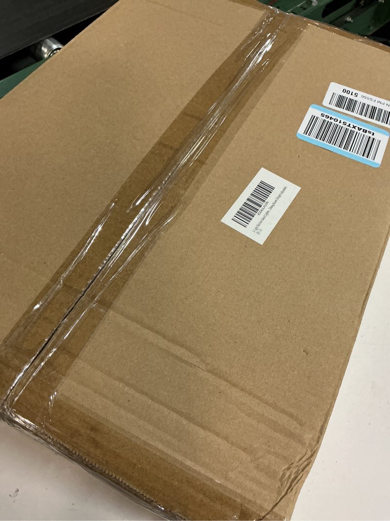 Condition photo showing Good Condition for FRIXCHUR Black Kitchen Island Lighting, 3-Light Linear Chandelier with Clear Glass Shades, Modern Pendant Light for Dining Room & Kitchen, Adjustable Height, E26 Bulb Compatible, Metal in Black Black 3 lights