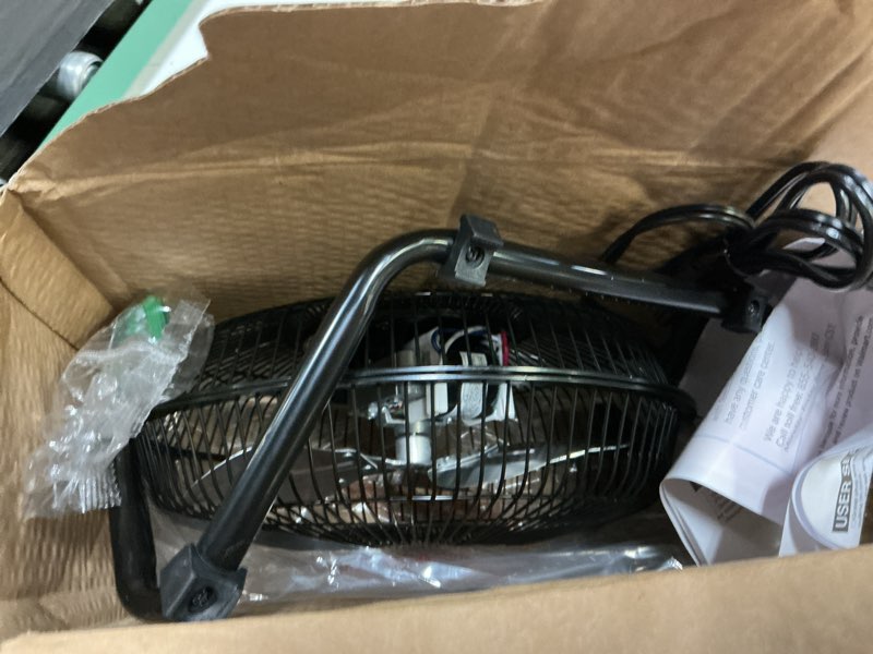 Condition photo showing Good Condition for mainstays 9 in high velocity floor fan wall mount black