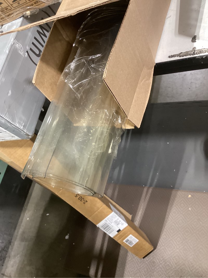Condition photo showing As Is for royhom clear table protector 70 x 120cm - 2mm thick plastic table cover, clear table cover protector rectangle, waterproof pvc desk mat for coffee table, writing desk, dining room, dresser 27.5" x 47.3" (rectangular) clear 2mm