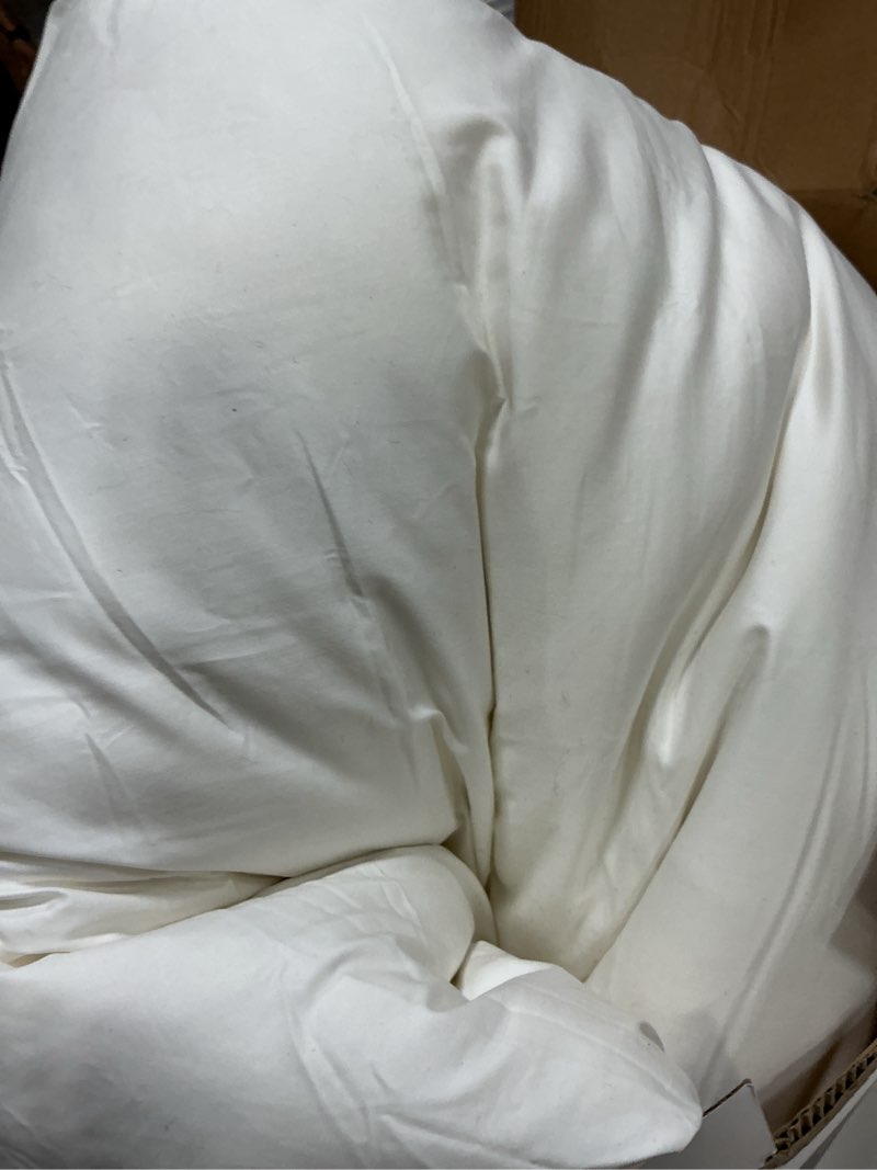 Condition photo showing As Is for pillows king size set of 2, gusseted bed pillows for sleeping 2 pack, luxury hotel quality, supportive king pillow with soft down alternative for back stomach side sleepers,machine washable