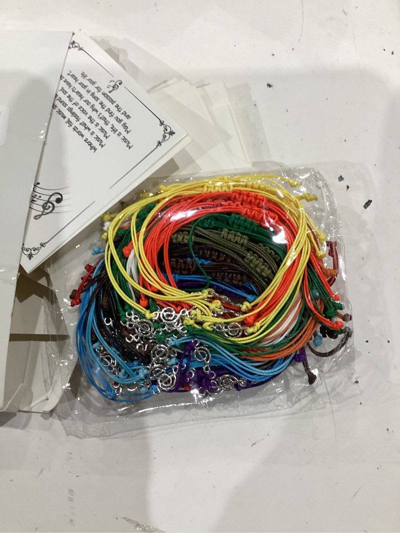 Condition photo showing Good Condition for tondiamo music gifts note bracelets with greeting cards graduation music party favors for musical lovers multicolor 48