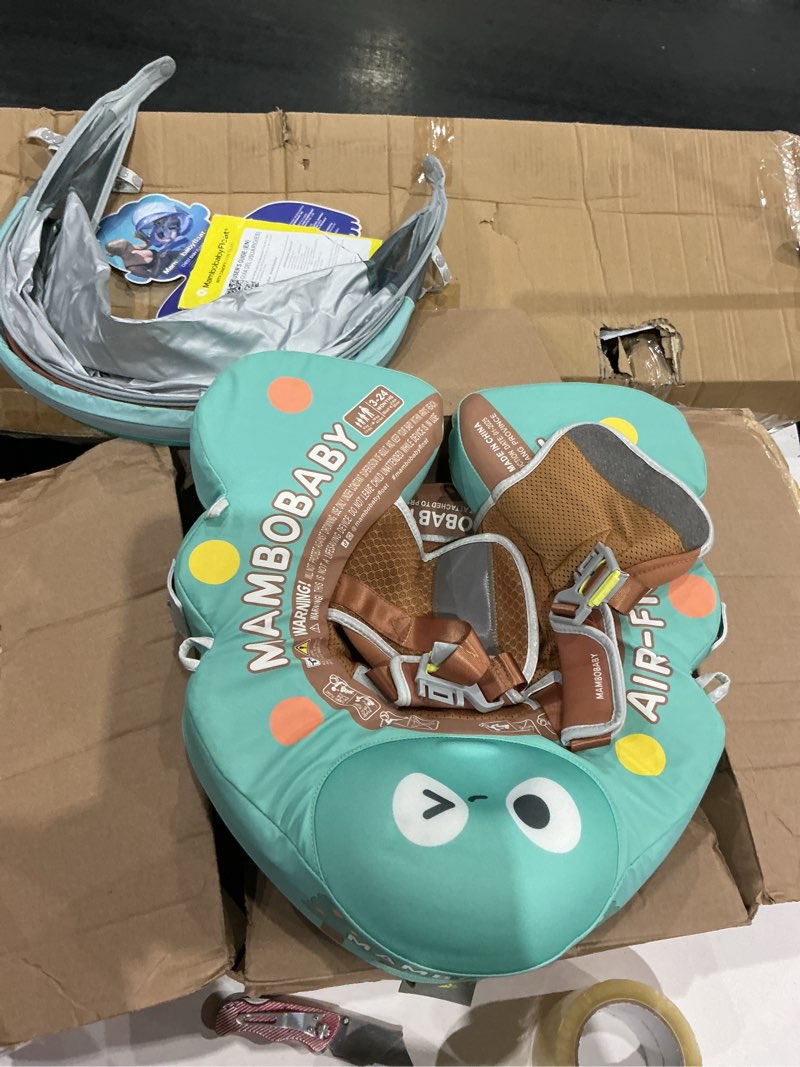 Condition photo showing Good Condition for mambobaby float with tail and canopy non-inflatable baby swim float mambo float smart swim trainer infant swim pool float swim ring for 3-24months girls boys