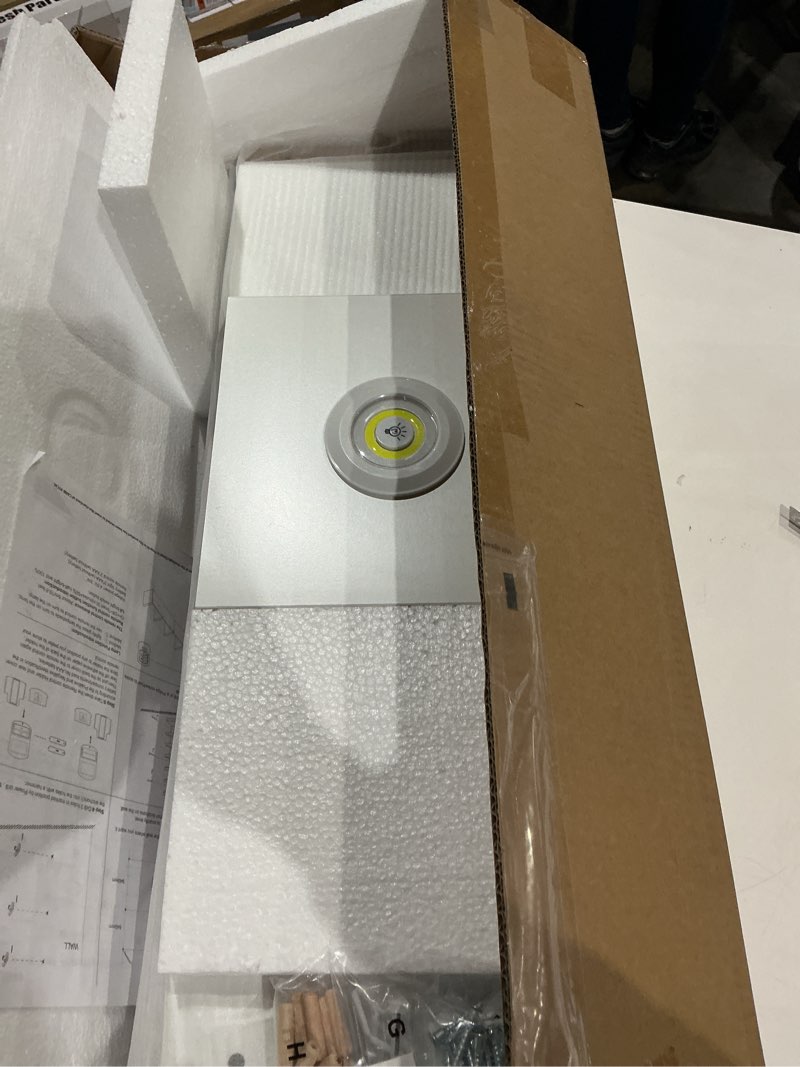 Condition photo showing Good Condition for Versatile 7 Tier Wall Shelf Unit,White Lack Wall Shelf,Display Floating Shelf with LED Remote Control Light 7 Tier White