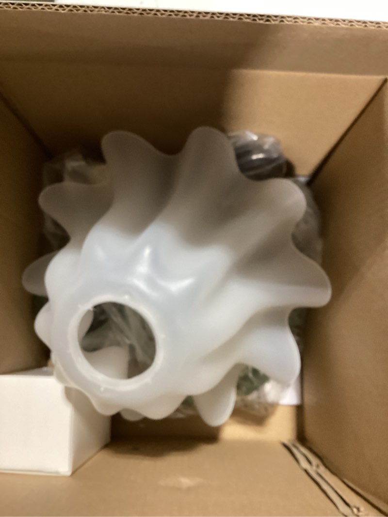 Condition photo showing As Is for aqdzcnf flower table lamp,led reading light bedside vintage flower night light,3 colors modes kawaii bedside lamps decor,living room bedroom room lighting table lamps home decoration (green)