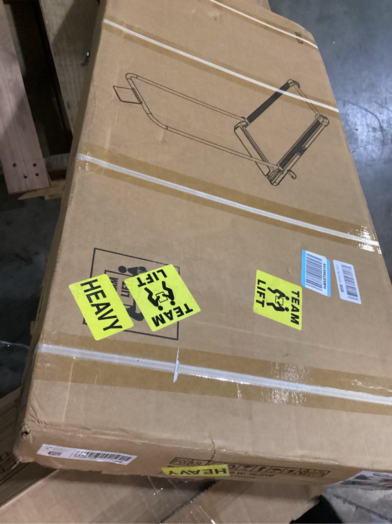 Condition photo showing New/Like New for portable walking pad treadmill with incline, small walking pad with handle bar, treadmills for home small space, 3.0hp electric small mini treadmill for exercising, 0.6-7.6mph, 350lb capacity black-c1