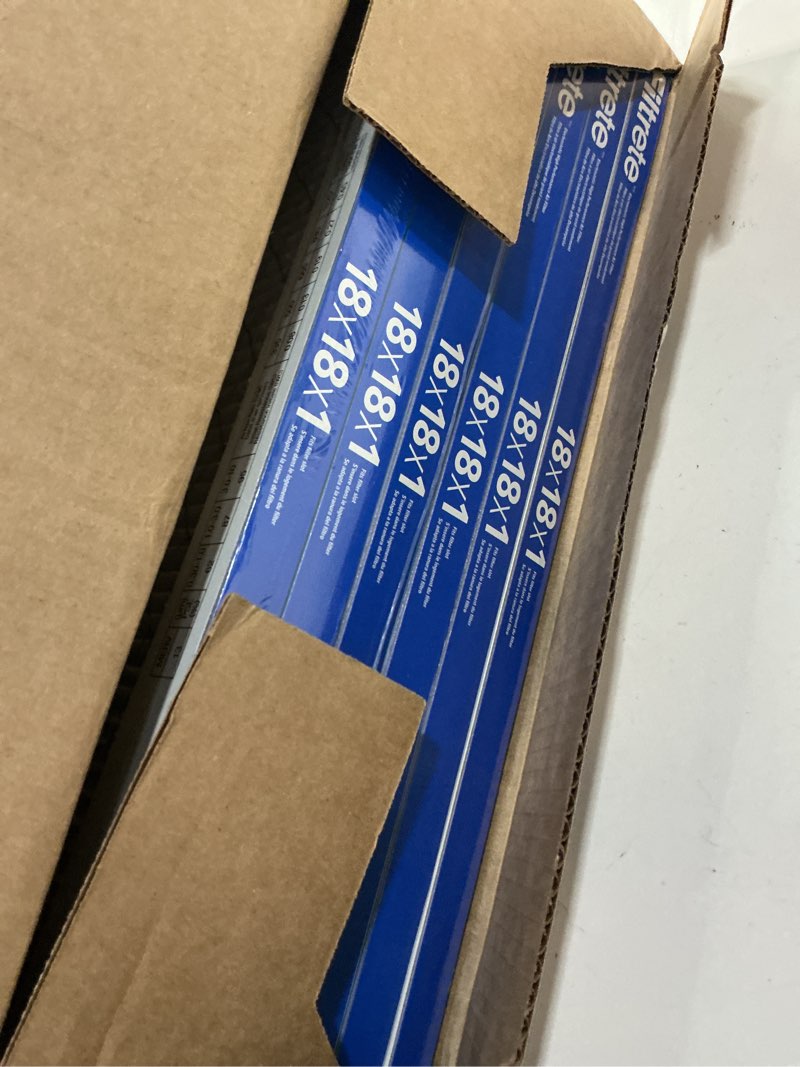 Condition photo showing Good Condition for filtrete 18x18x1 air filter, merv 13 mpr 1900, allergens, bacteria, viruses & air pollutants, 3-month ac/furnace filters, cleaner air reliable airflow, 6 hvac filters(act size 17.81x17.81x0.78 in)