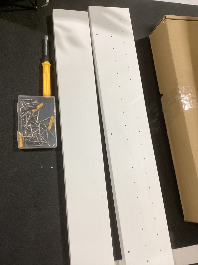 Condition photo showing Good Condition for B&B HARDWARE Closet Evolution Classic Vertical Panels – Pre-Drilled Organizer Units – Scratch Resistant Laminate, Compatible with Closet Systems & Accessories (White, Pack of 2)