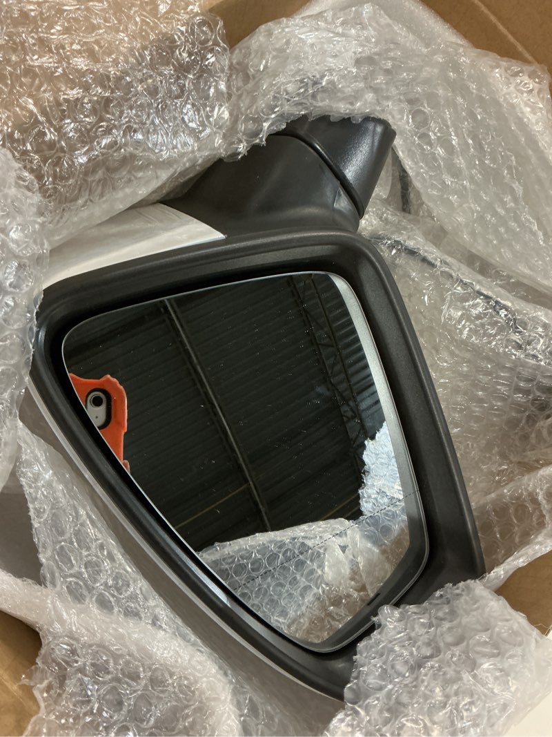 Condition photo showing Good Condition for Left Driver Side Mirror Compatible With 2018 2019 2020 2021 2022 2023 2024 2025 VW Tiguan With Manual Folding Power Glass Heated Turn Signal Light White Replace#5NN857507R9B9(6Pins) L White