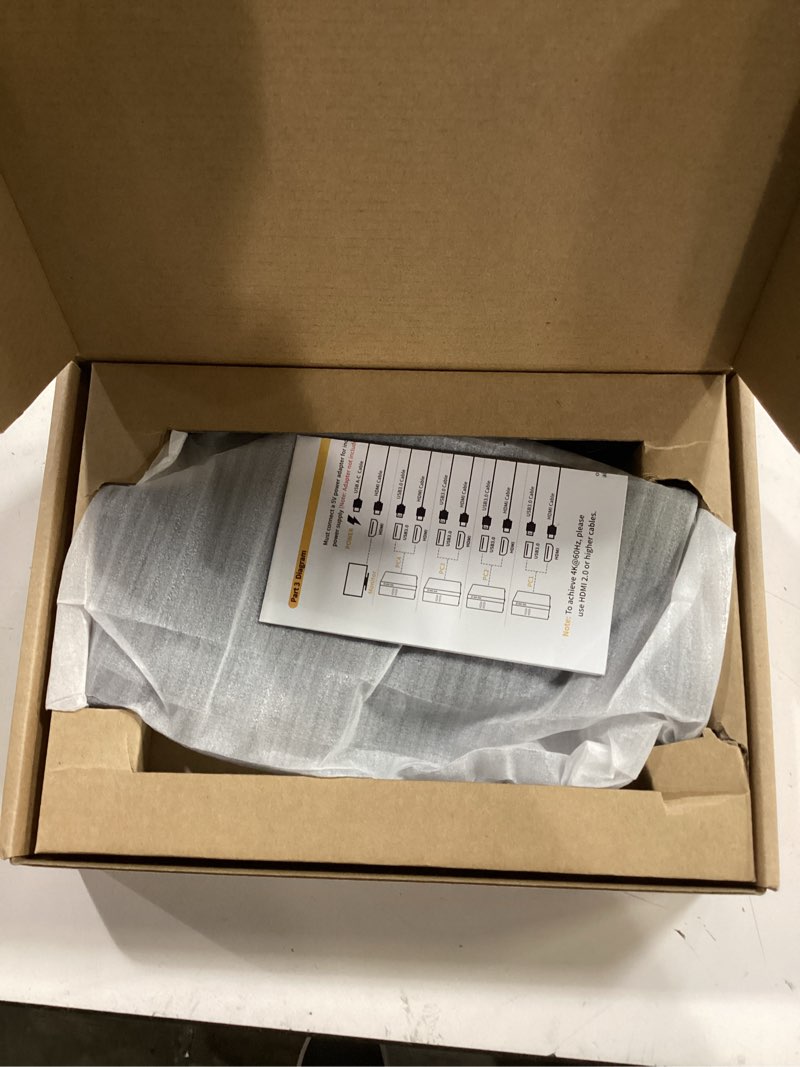 Condition photo showing New/Like New for USB3.0 KVM Switch HDMI 4K@60Hz for 4 Computers Share 1 Monitor, KVM Switch 4 Port with 3 USB 3.0 Ports Share Keyboard Mouse, Support Button Switch, Plug and Play USB3.0+4 IN 1 OUT