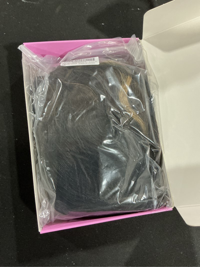 Condition photo showing Good Condition for AISI HAIR Brown Mix Blonde Wig for Women Medium Length Wave Curly Glueless Synthetic Heat Resistant Hair Wigs for Daily Party Cosplay Brown Mix Blonde 18 Inch