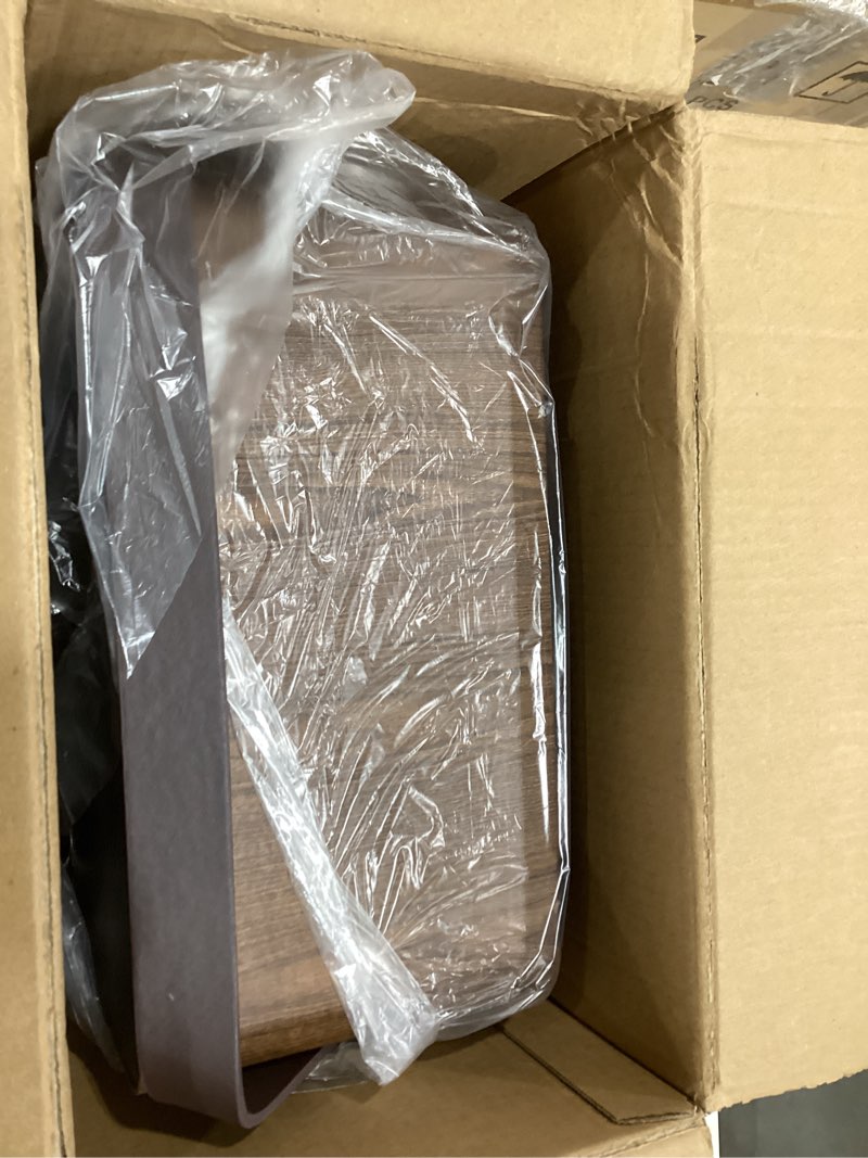 Condition photo showing Good Condition for Shinic Electric Fireplace Heaters for Indoor Use,1500W Space Heater with Crackling Sound & 3D Realistic Flame, Safety Protection, Mini Portable Fireplace Heater for Home Christmas Decoration, Walnut Walnut 11.8" x 5.9"× 14.6"