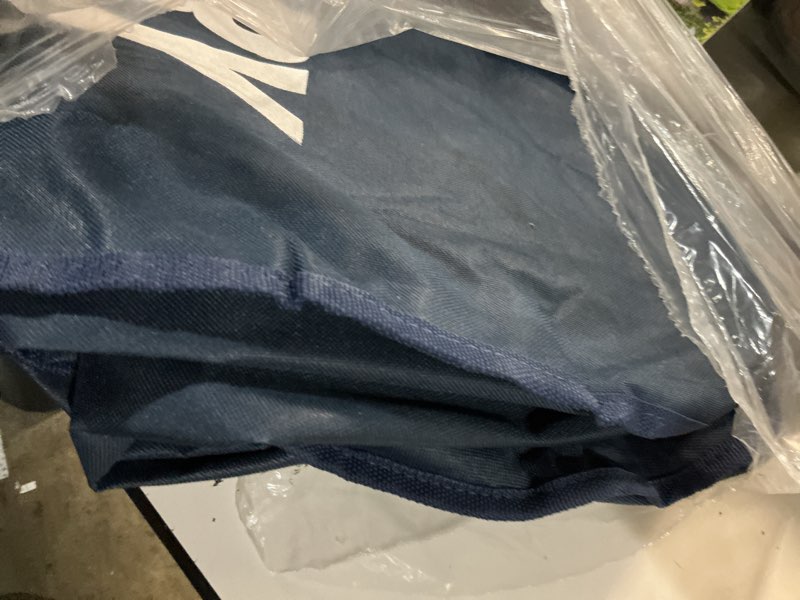 Condition photo showing Good Condition for dokehom 125l x-large collapsible washing laundry basket bag (7 colors) for bedroom, fabric (dark blue, xl) | freestanding tall washing bin & foldable laundry bag. high-capacity clothes basket with durable sturdy handles dark blue 125l