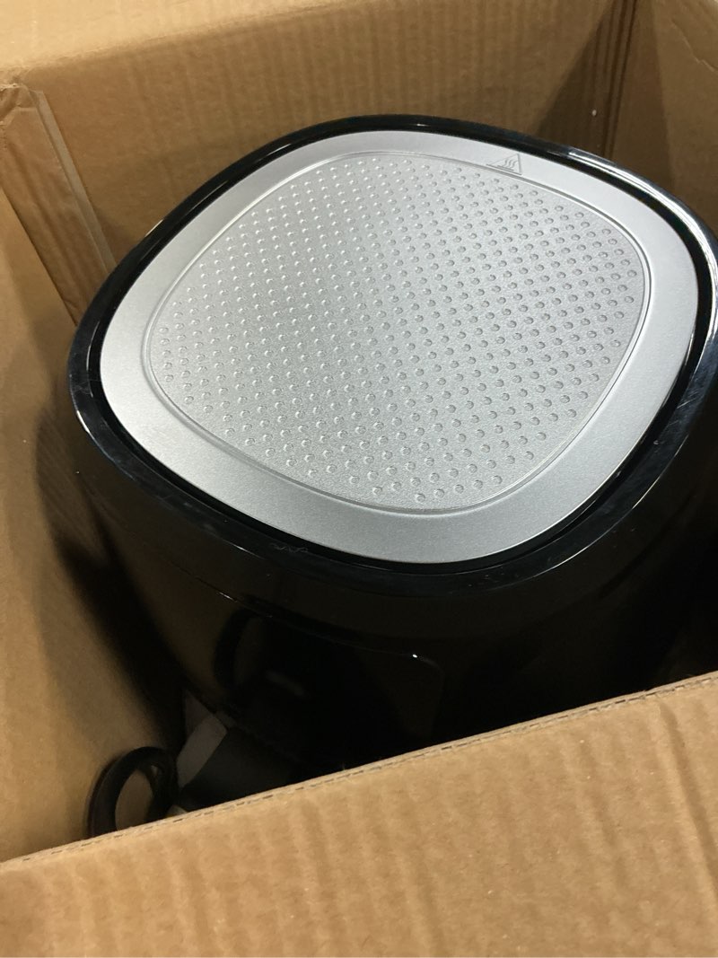 Condition photo showing Good Condition for Gourmia 4 Qt Air Fryer  12 Presets  Digital Display  FryForce 360°  Compact  Black