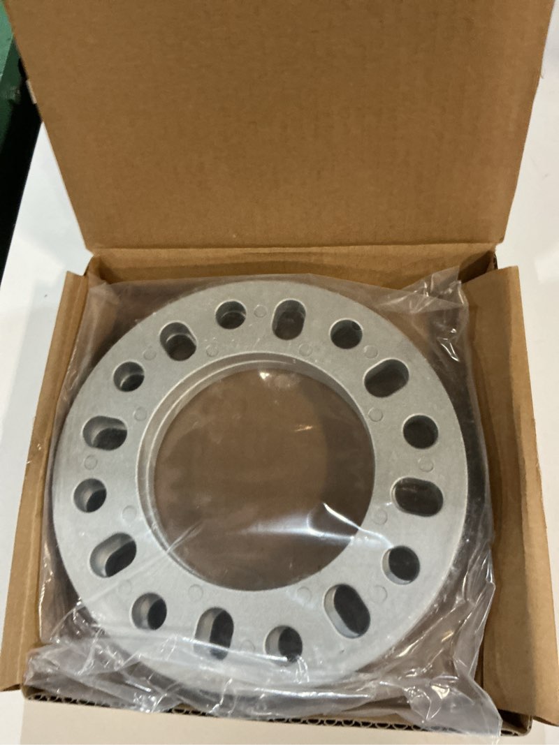 Condition photo showing New/Like New for 2pcs universal wheel spacers 1/2 inch (12mm) for 8 lug wheel spacers vehicles 8x6.5, 8x165.1, 8x170, 8x180 compatible with f250 e350 ram 2500 3500 express suburban 2500 sierra 2500hd 3500hd 8 lug-1/2"(12mm)-2pcs
