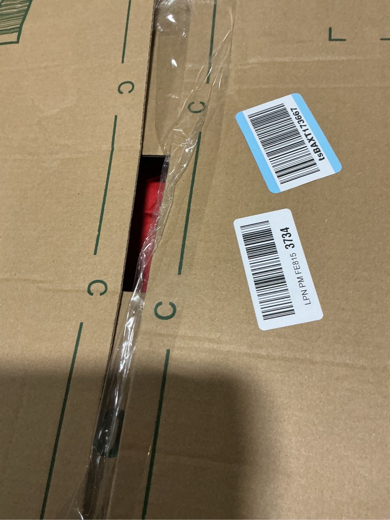 Condition photo showing Good Condition for Holiday Cheer Christmas Tree Storage Bag with Wheels – Heavy Duty Christmas Tree Bag Fits Up to 9ft Tall Artificial Christmas Tree, Waterproof, Durable Handles & Zipper – Xmas Tree Storage Bag (Red) Red Fits 9FT tree