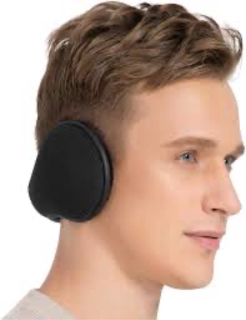 TALONITE Winter Ear Muffs for Men & Women - Foldable Fleece Ear Warmers - Pefer for Outdoor Skiing -