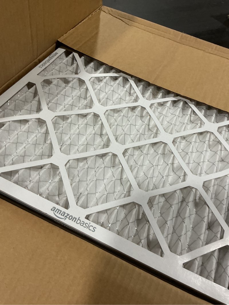 Condition photo showing As Is for 6 pack updated  filter, pertain merv 8 hvac pleated a/c furnace filters merv 8 6 pack