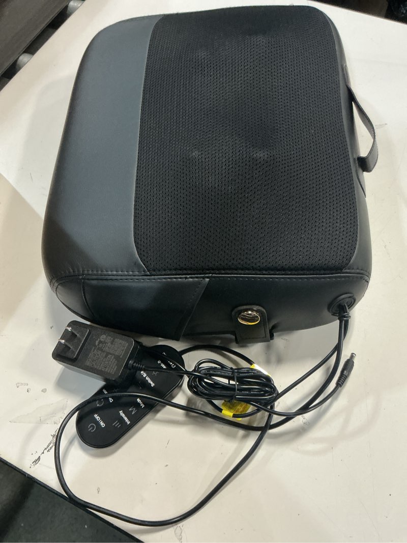 Condition photo showing Good Condition for KNQZE 3-in-1 Shiatsu Back Massager with Heat & Lumbar Support, 4D Kneading for Pain Relief Deep Tissue, Dual-Side Extended Heating, Electric Lower Back Massager for Home Office, Gift for Men Women Mom