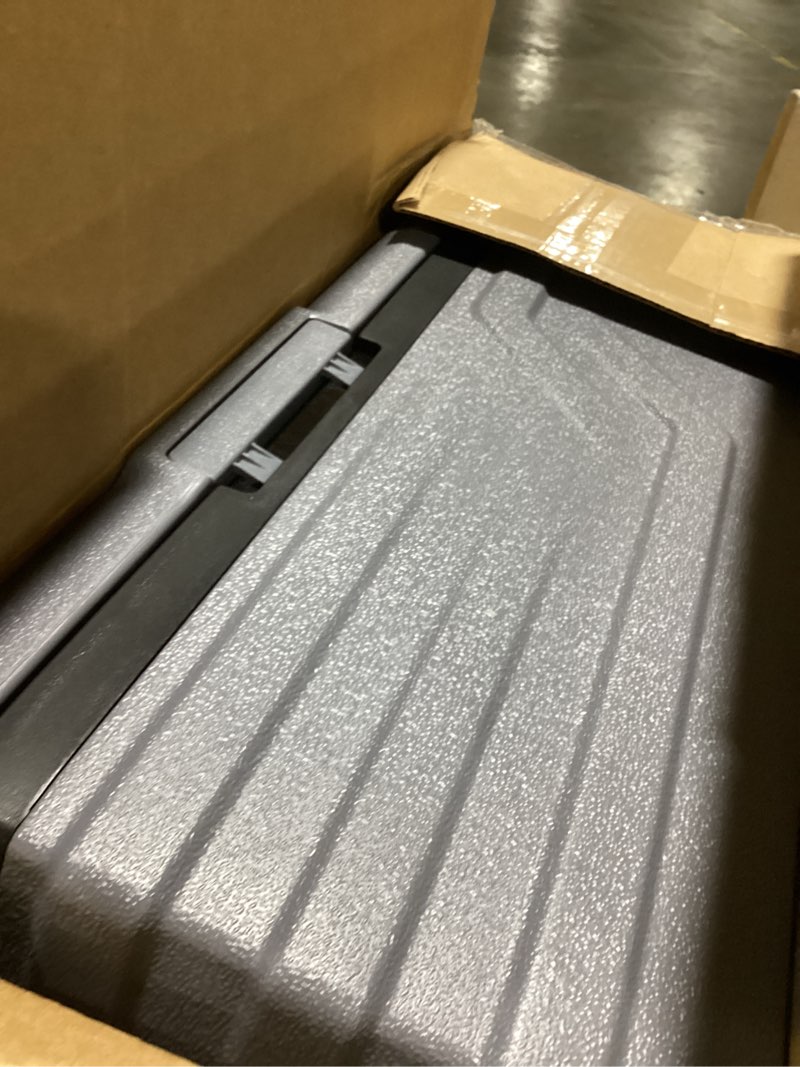 Condition photo showing As Is for yellow jacket 12 volt car refrigerator, 16 quart electric cooler, portable car fridge for outdoor camping travel, 12v/24v dc 110~240 volt ac refrigerator for truck rv home office,-4?-68?