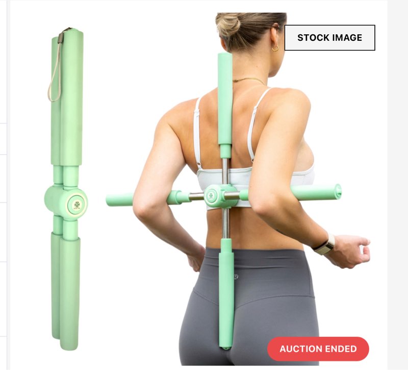 BodyTree Posture Corrector Yoga Cross Stick - Compact and Adjustable Stretch Pole - Cracker