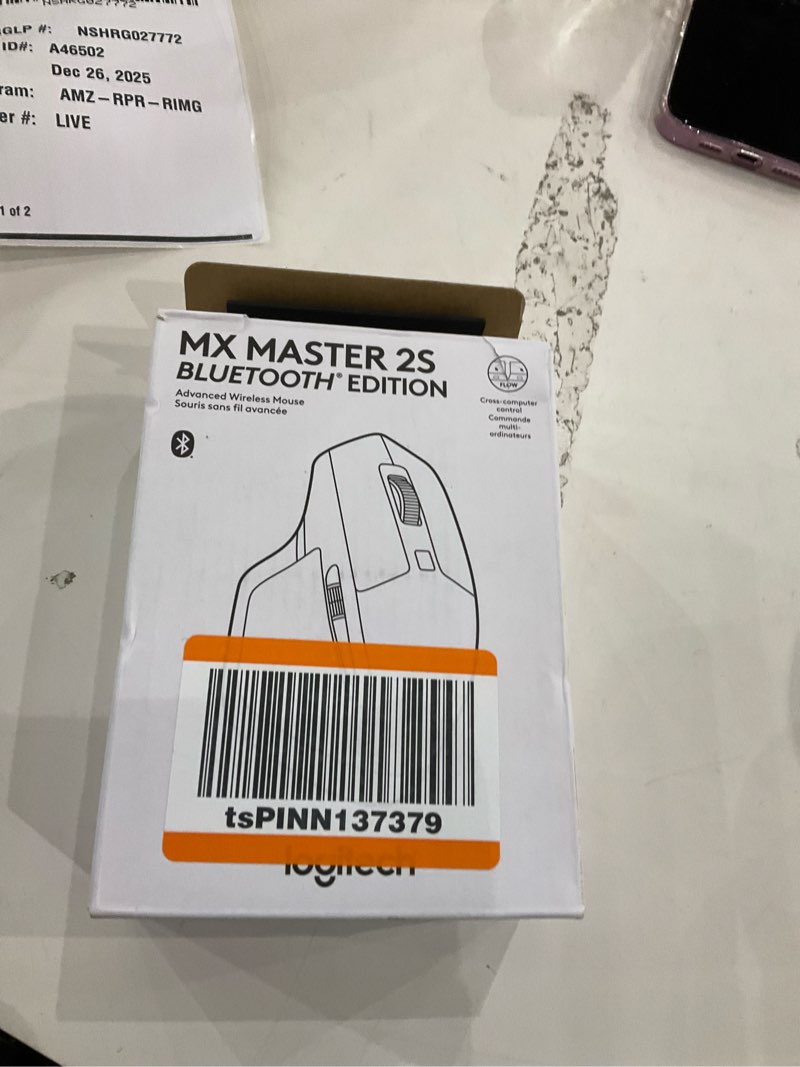 Condition photo showing New/Like New for Logitech MX Master 2S Bluetooth Edition Wireless Mouse, Multi-Surface, Hyper-Fast Scrolling, Ergonomic, Rechargeable, Connects Up to 3 Mac/PC Computers - Graphite