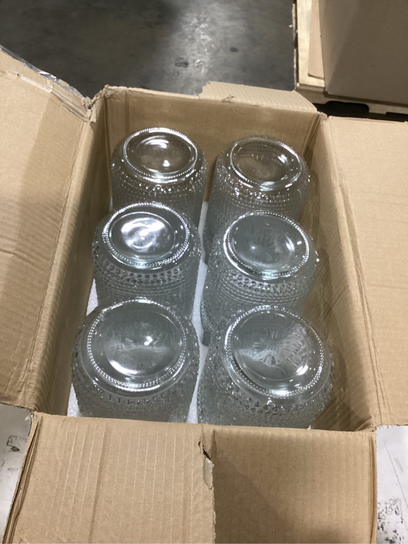 Condition photo showing Good Condition for WELLIFE 6 Pack 64 oz Mason Jars Wide Mouth,Large Mason Jars for Pickling, Canning, Fermenting and Food Storage, Microwave & Dishwasher Safe Dots Mason Jars 64oz-6Pcs