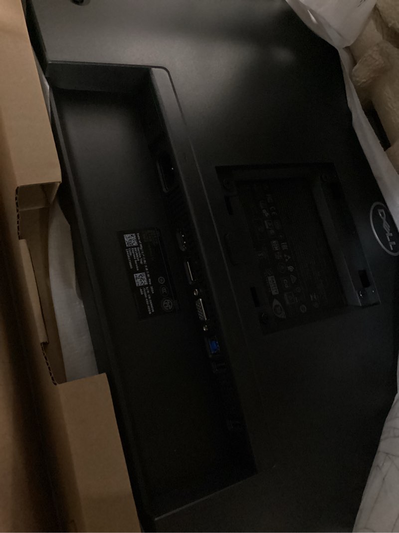 Condition photo showing As Is for Dell - 23.8" IPS LED FHD 100Hz Monitor (VGA, USB, HDMI) - Black, Silver, Multicolor