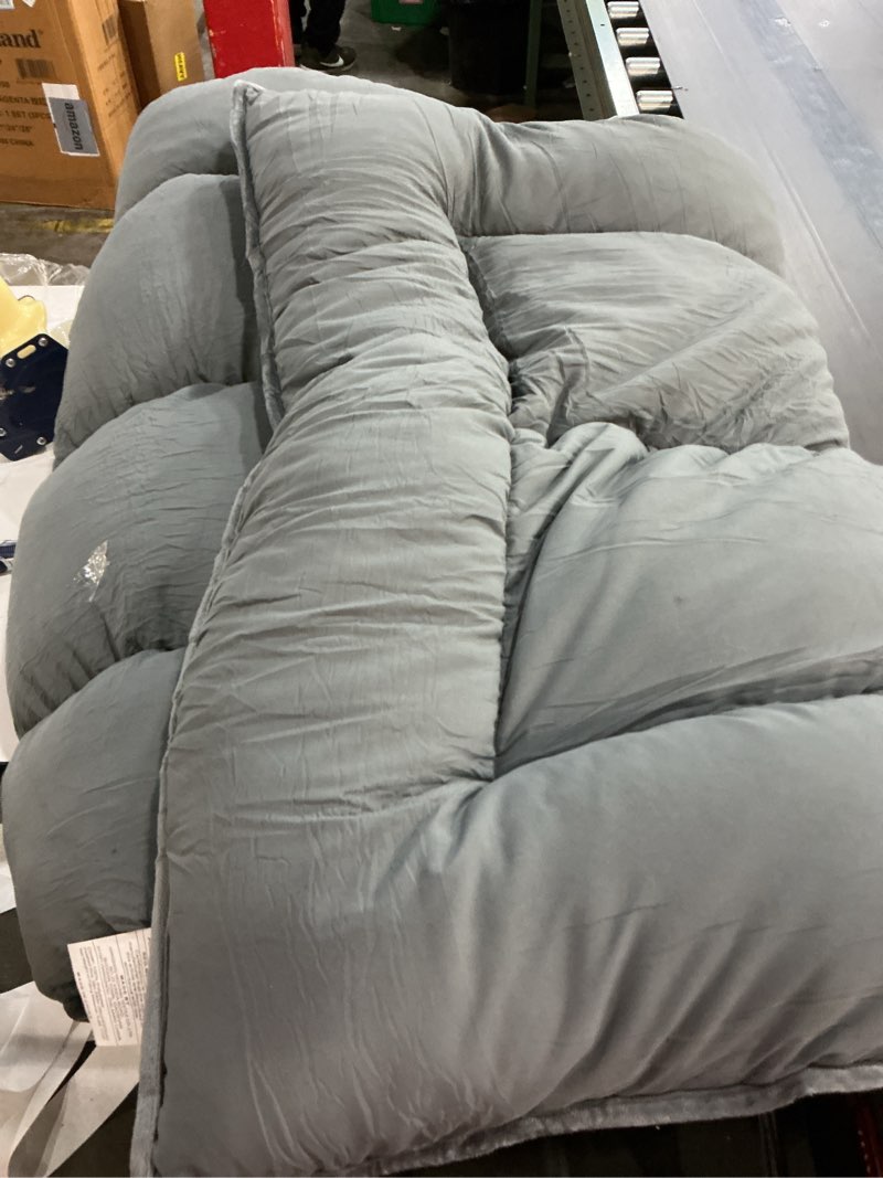Condition photo showing As Is for MAXYOYO Japanese Floor Mattress Futon Mattress, Thicken Tatami Mat Sleeping Pad Foldable Roll Up Mat for Boys Girls Dormitory Kids Floor Bed, Charcoal Grey, Twin