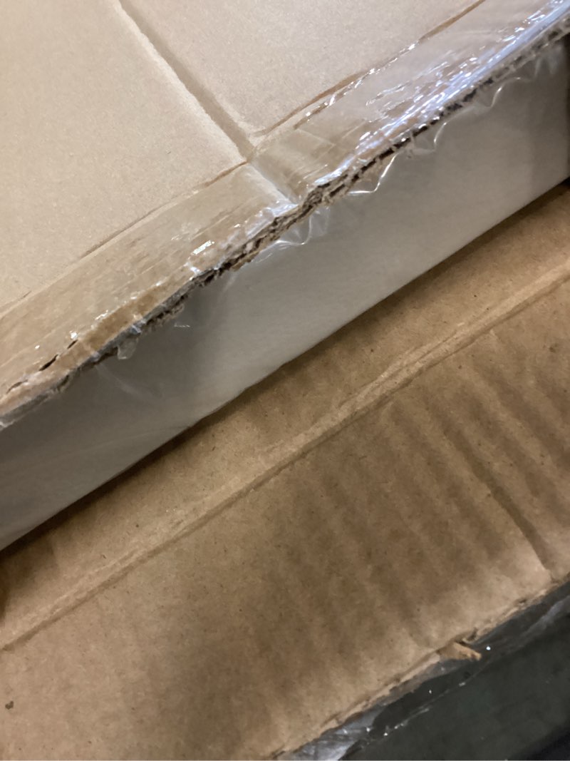 Condition photo showing New/Like New for 25 * 25 inch rectangular ottoman tray | textured pu leather, waterproof & heat-resistant storage for coffee/dining tables, sofa, bed, entertainment & party (tranquil beige, 25 * 25in) tranquil beige 25" x 25" x 1.5"