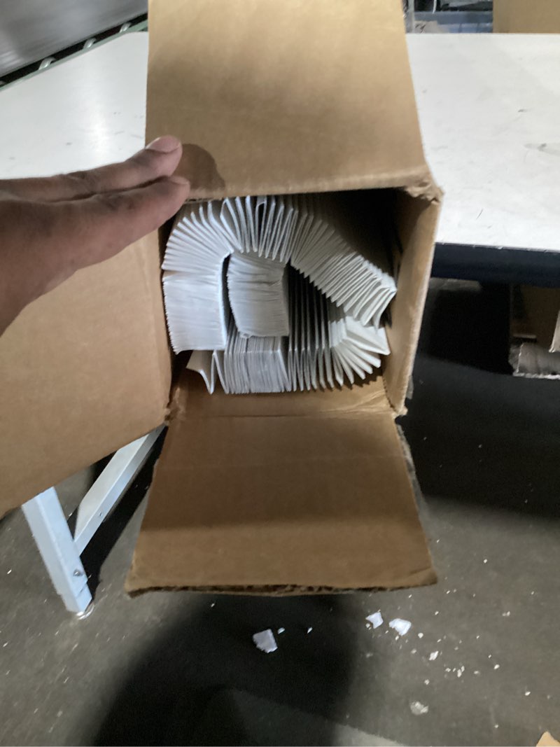 Condition photo showing As Is for 6 Packs Temporary Blinds for Indoor Windows, Light Filtering Paper Shade, Easy to Cut and Install, 36" W x 72" L, Black Out Window Cover with 12 Clips, White