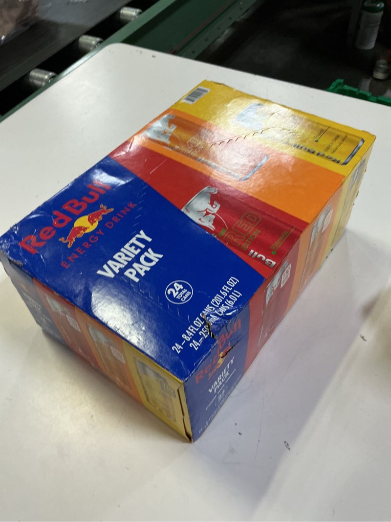 Condition photo showing New/Like New for Best by -06/01/2026) Red Bull Energy Drink Variety Pack, Red Bull Red, Yellow, and Amber Edition and Energy Drinks, 8.4 Fl Oz, 24 pack Cans Variety 8.4 oz., 24pk, (1x24)
