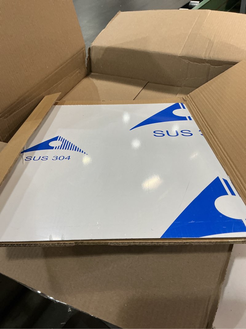 Condition photo showing Good Condition for stainless steel cutting boards for the kitchen, suitable for meat, fruits, vegetables, bread, and baking large-sized cutting boards (50 x 40cm/19.7 x 15.7 in) 19.7"l x 15.7"w