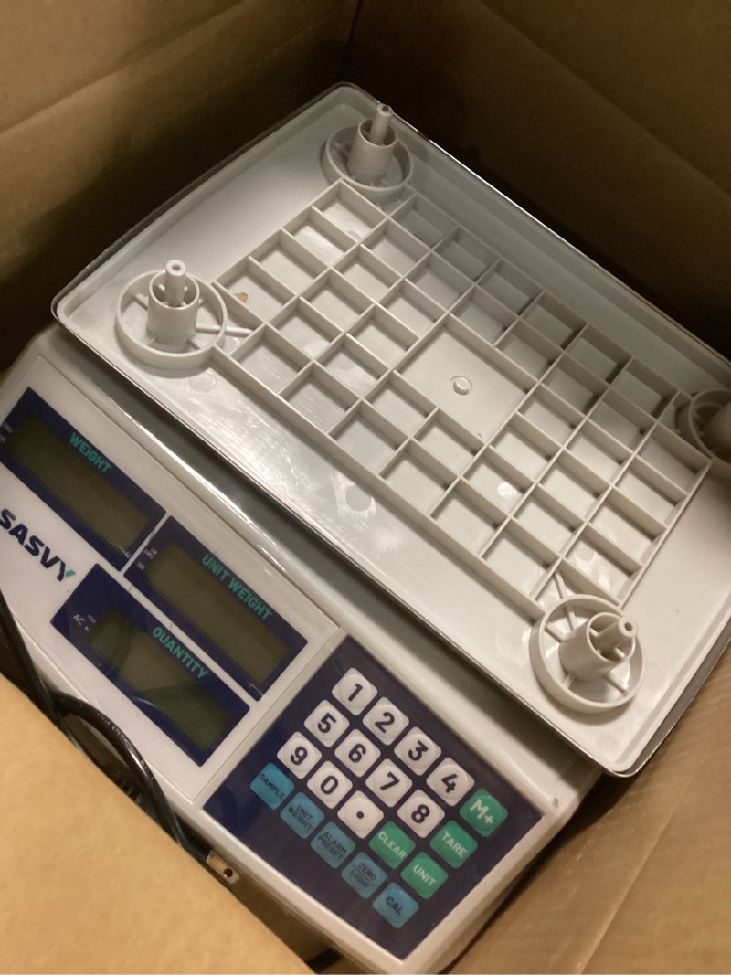Condition photo showing Good Condition for counting scale (66lb/30kg, 0.1g) lb/oz/kg/g industrial digital inventory scale with battery for small parts, coins, pieces, tickets 30kg 0.1g with oz