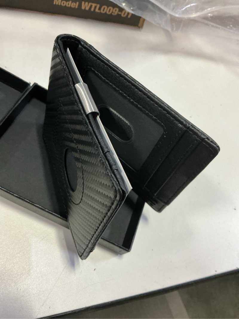 Condition photo showing New/Like New for comvin slim wallet for men minimalist mens wallet leather, airtag wallet with money clip/ rfid blocking credit card holder gifts for men