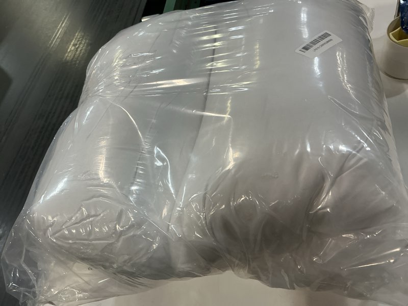 Condition photo showing Good Condition for serta down illusion soft hypoallergenic soft/medium bed pillows for side, stomach or back sleepers (2 pack), queen, white white queen soft/medium
