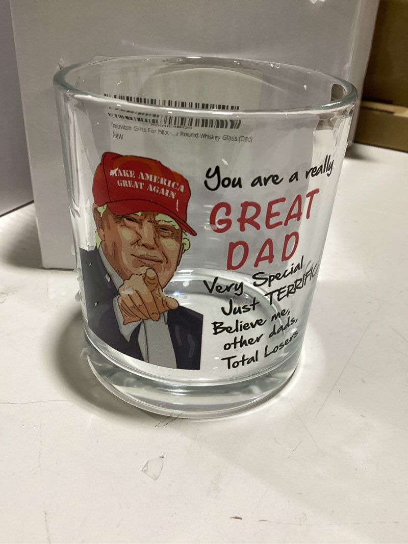 Donavibe Dad Glass Cup 10Oz - Gifts for Dad from Daughter, Son - Dad Gifts for Fathers Day from Kids