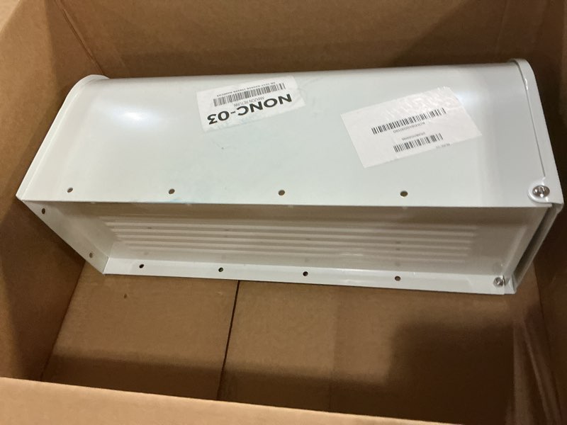 Condition photo showing As Is for Mail Boxes for House Outside, RAINHOL White Mailboxes for Outside, Galvanized Steel Post-Mount Mailboxes, 19 x 8.7 x 6.7 Inches