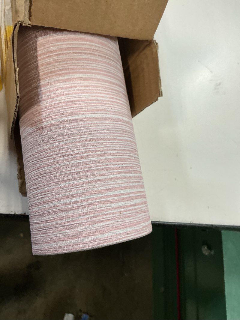 Condition photo showing Good Condition for haimin grasscloth wallpaper textured 24in x 393in fabric contact paper pink wall paper textured linen peel and stick self-adhesive thick vinyl embossed film wallpaper (pink)