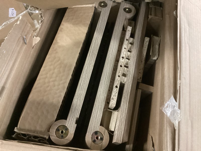 Condition photo showing As Is for my texas house monroe 3 drawer nightstand with usb, brushed oak finish