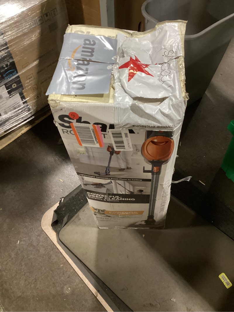 Condition photo showing As Is for Shark HV302 Rocket Pet Corded Stick Vacuum, Lightweight with Swivel Steering for Carpets & Hard Floors, Converts to Hand Vacuum, Includes Crevice Tool, Pet Multi-Tool & Precision Duster, Orange