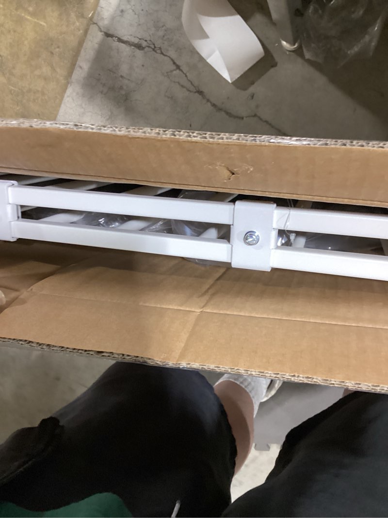 Condition photo showing Good Condition for babelio baby gate for stairs, kitchen & doorways, 26-43" w 28" h no bottom bar| easy installation| one-handed operation| auto-close| hardware mount (drill needed) safety dog/pet gate indoor (white)