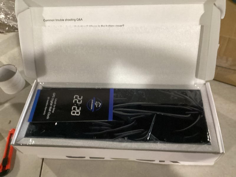 Condition photo showing Good Condition for 18.7in Large Digital Wall Clock,LED Digital Clock with Big Number,Multi-Function Remote Controlled Wall Clock with Timer, Alarm and Calendar Display(White)