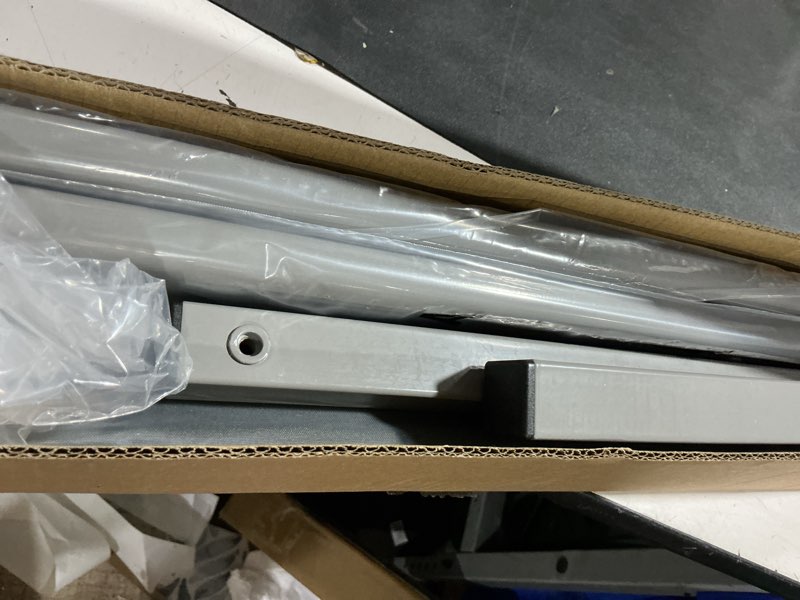 Condition photo showing Good Condition for rantila single large panel room divider, privacy screen for office, partition separators, freestanding divider 71''w x 69.5''h, grey grey 1 large panel