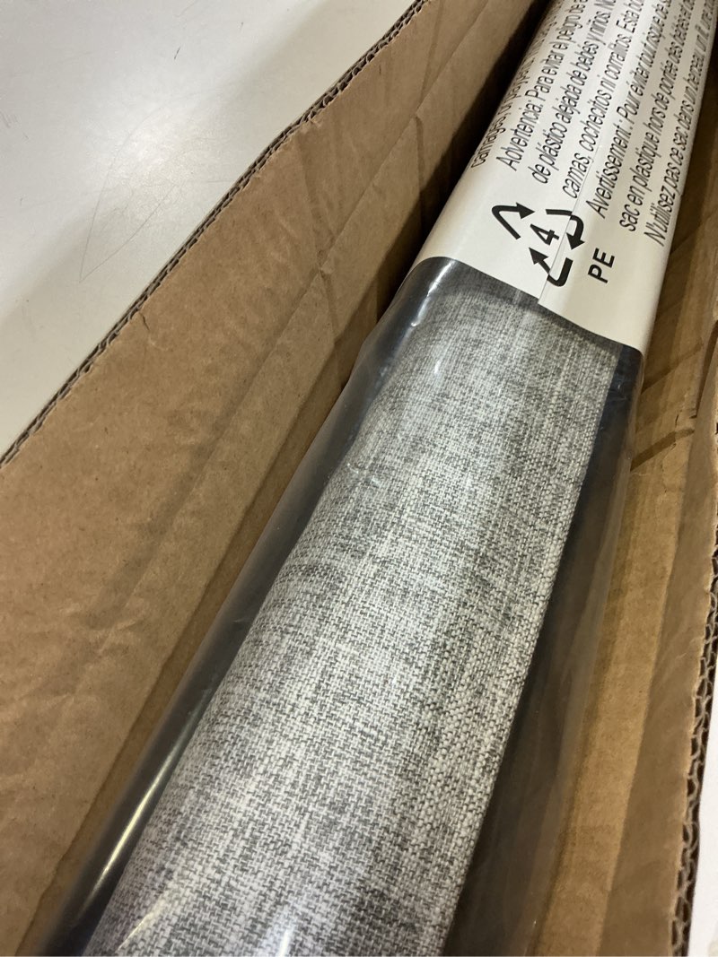 Condition photo showing Good Condition for lazblinds no tools no drill cordless roman shades for windows, blackout thermal insulated uv blocking window blinds, lightweight fabric blinds for indoor windows, 34.5" w x 48" h, blackout - grey grey 34.5" w x 48" h