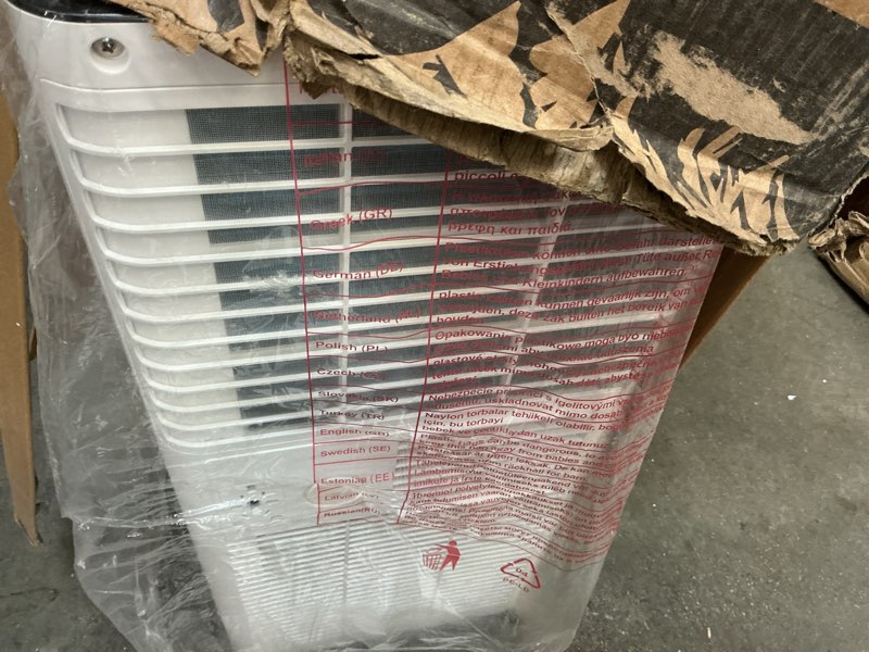 Condition photo showing Good Condition for ZAFRO 10,000 BTU Portable Air Conditioners Cool Up to 450 Sq.Ft, 4 Modes Portable AC Unit with Remote Control/LED Display/24Hrs Timer/Installation Kits for Home/Office/Dorms, White