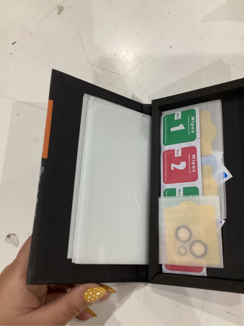 Condition photo showing Good Condition for sibeitu 3 pack screen protector for iphone 13 with 3 pack camera lens tempered glass protector, 6.1 inch hd clear tempered glass film 9h hardness full coverage, scratch resistent, no air bubbles iphone 13 6.1" clear