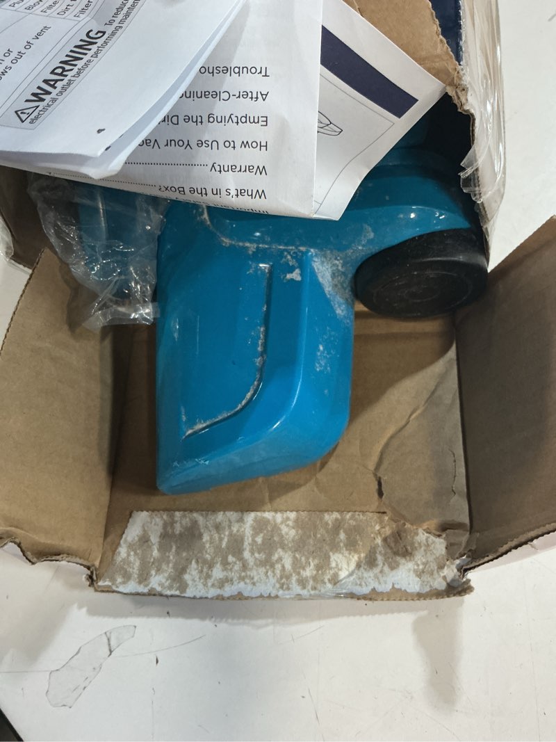 Condition photo showing As Is for bissell featherweight stick lightweight bagless vacuum with crevice tool, 2033, featherweight (blue)